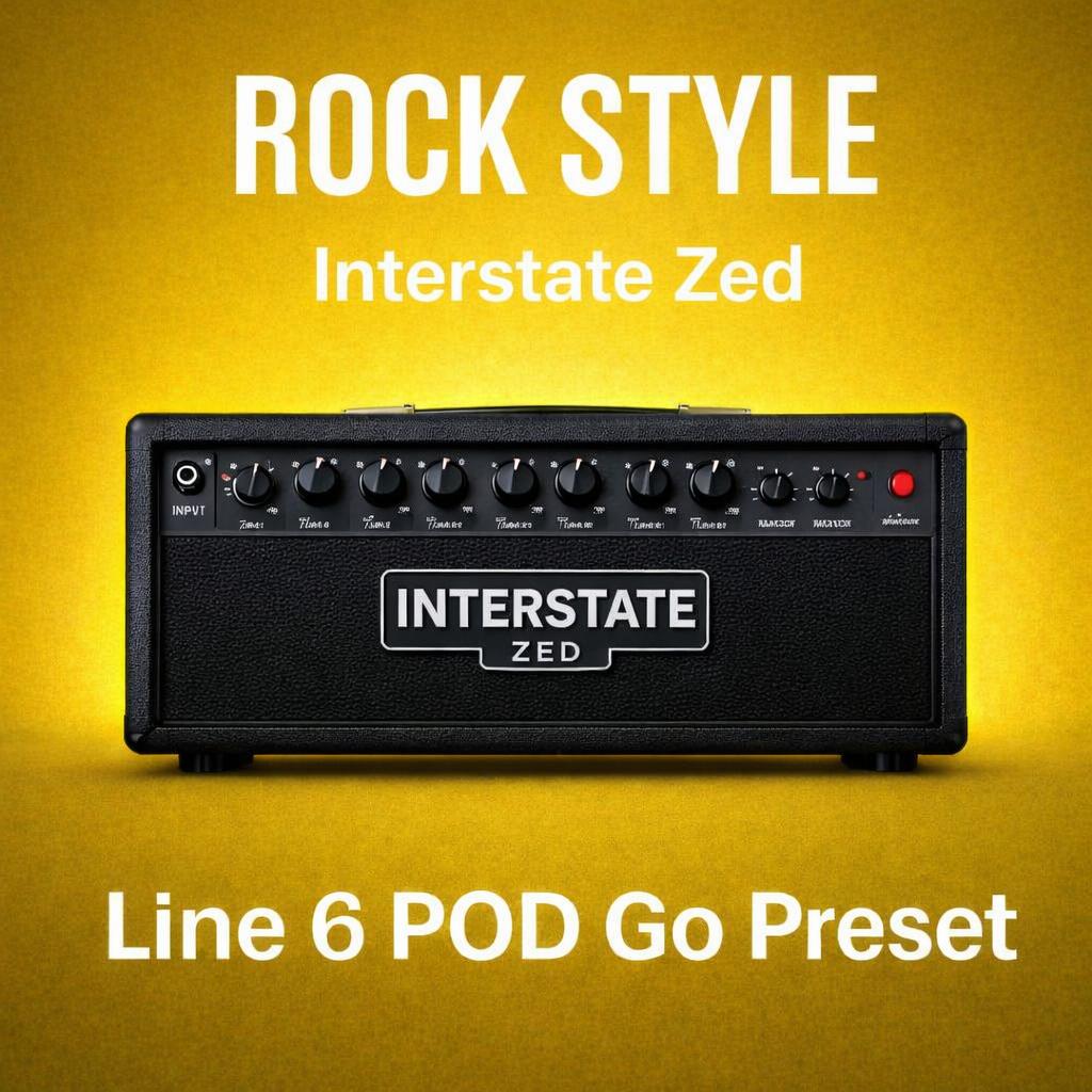 Line6 POD GO – Rock Style Preset (Interstate Zed Amp Model)