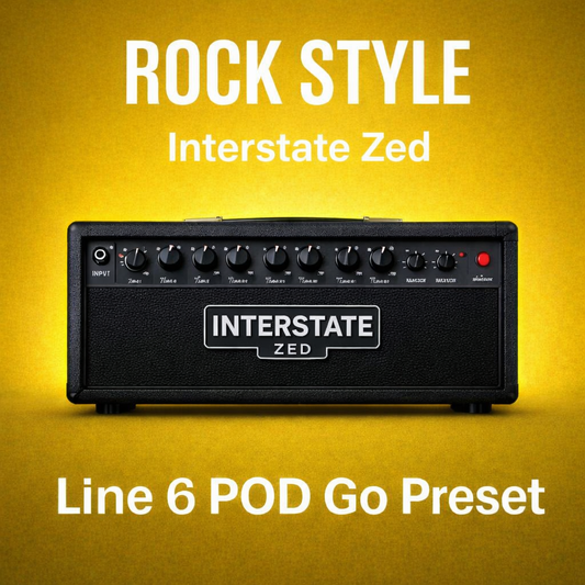 Line6 POD GO – Rock Style Preset (Interstate Zed Amp Model)